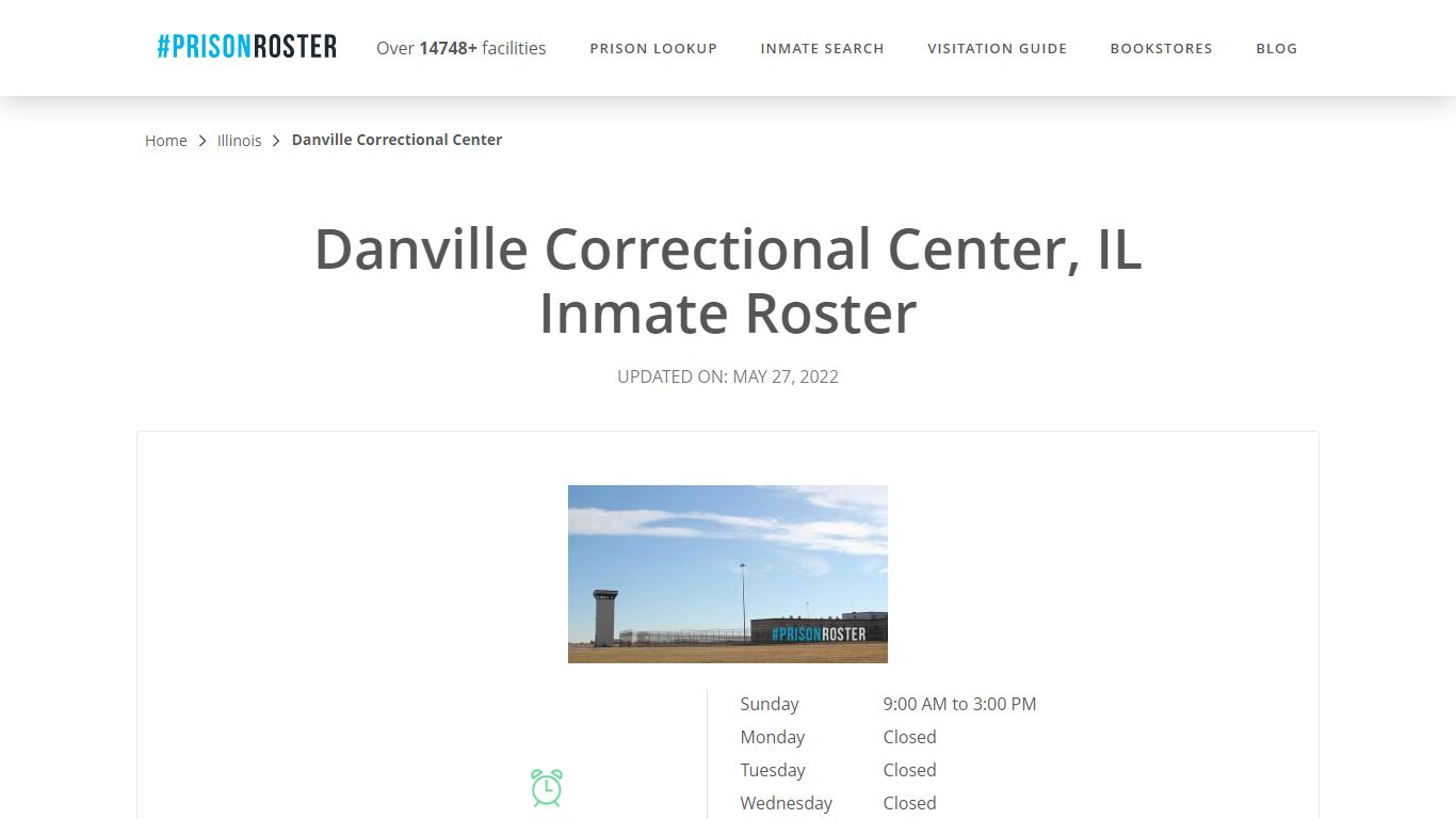 Danville Correctional Center, IL Inmate Roster