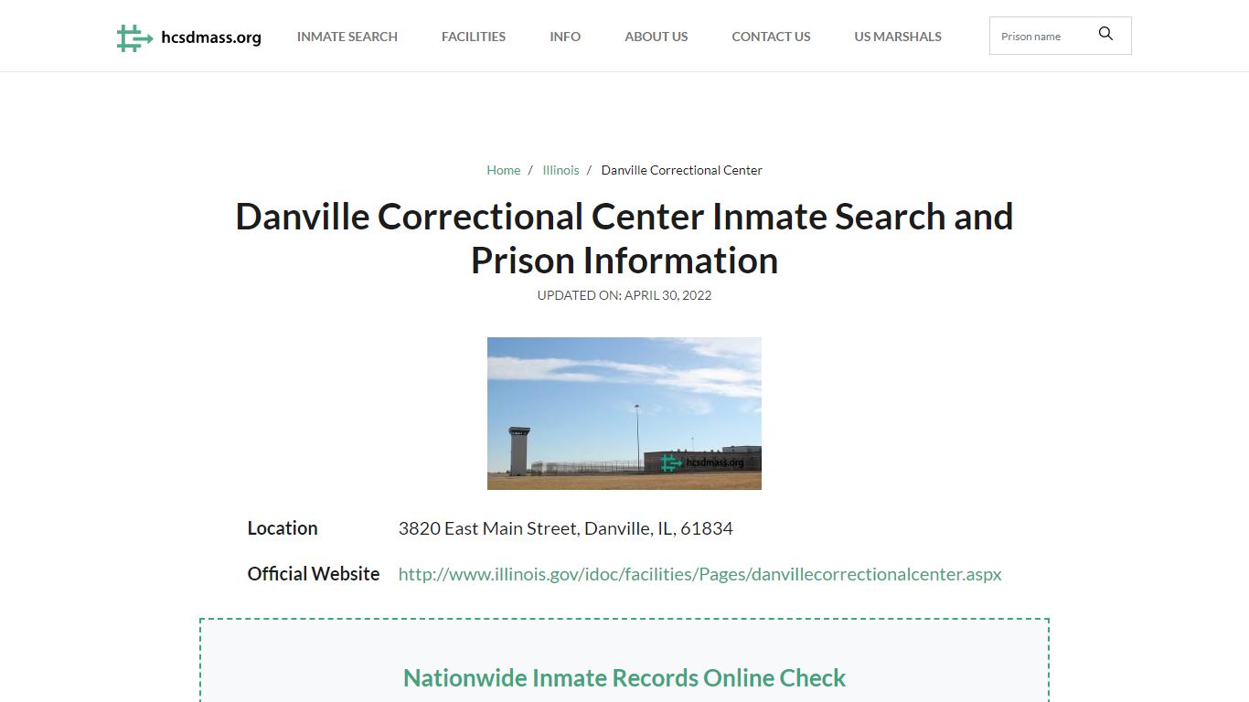 Danville Correctional Center Inmate Search, Visitation ...